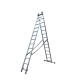 Лестница алюминиевая трехсекционная GTM KME314 3x14 ступеней 3.8-9.74м (KME314)
